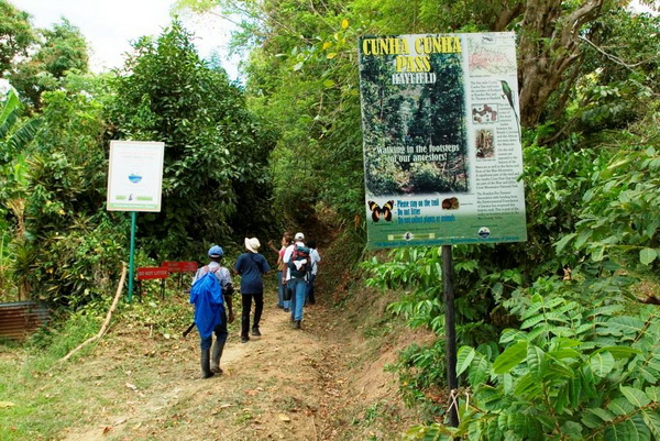 The start of the Cunha Cunha Pass Trail