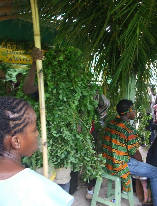 Re-enactment of “Ambush” by Maroons from Cornwall Barracks